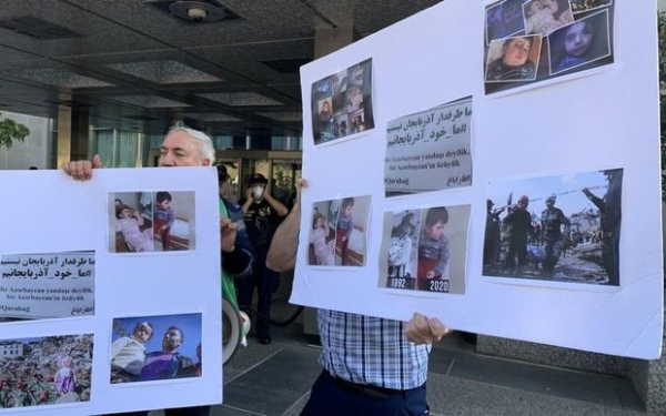 Vaşinqtonda erməni təxribatının qarşısı alındı - FOTO